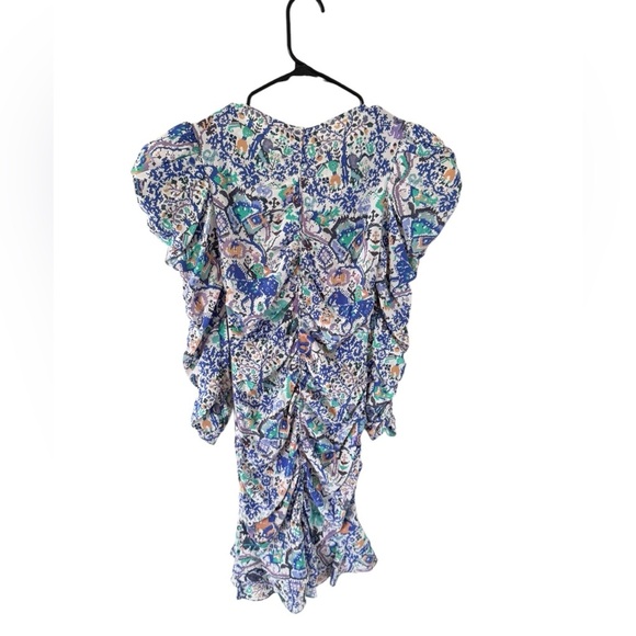 Isabel Marant Bireya Ruched Silk Mini Dress - Picture 10 of 12